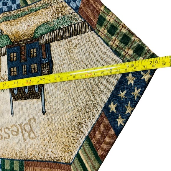 Lifestyle Placemat Table Runner Tapestry Bless House Fall Rustic Farmhouse Set 5 - Picture 7 of 10